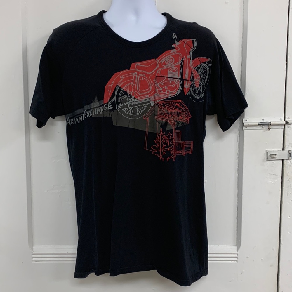 Armani Exchange vintage motorcycle 🏍 print T-shirt 🏍🏍🏍🏍🏍🤯🤯🤯🔥🔥🔥